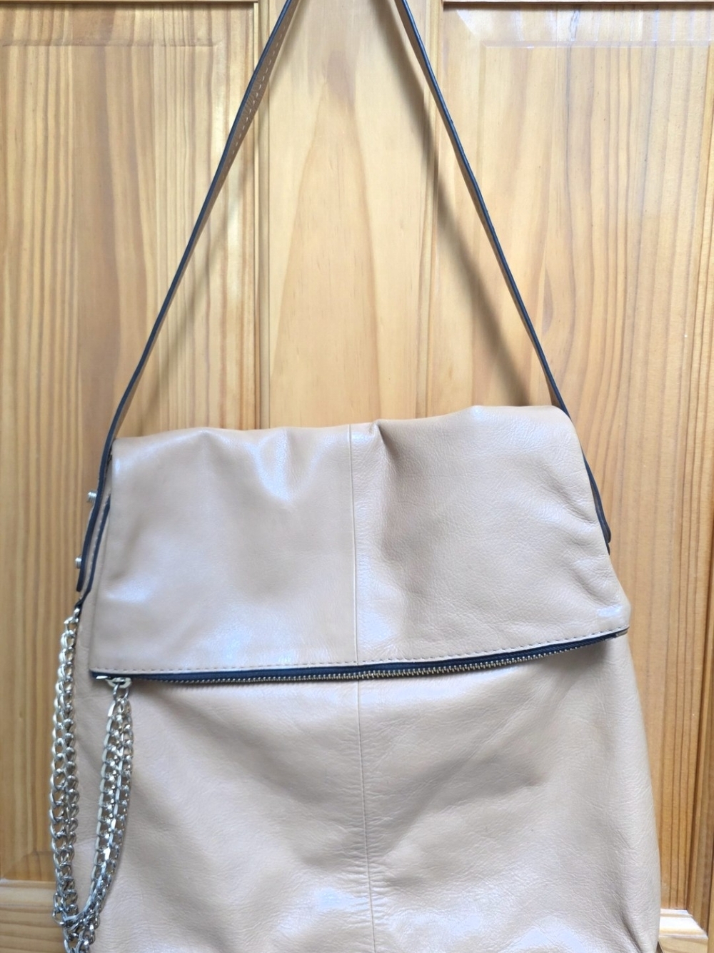 Botkier Neutral Beige Leather Shoulder Bag - Women